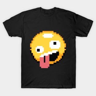 Zany Pixel Emoji T-Shirt